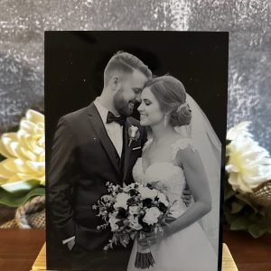 5" x 7" Black Acrylic Photo Without Wooden Base